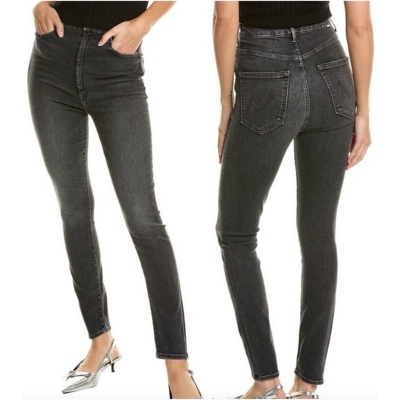 MOTHER Denim - MOTHER Jeans Black "The Tippy-Top Looker" High Rise Jeans Black Size 30